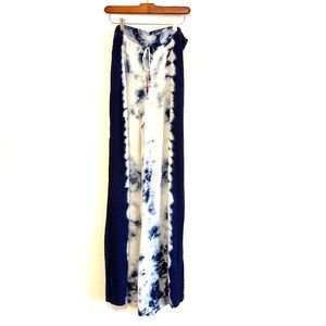 Young Fabulous & Broke Split Flared Leg Tie Dye Lounge Pants Sz L